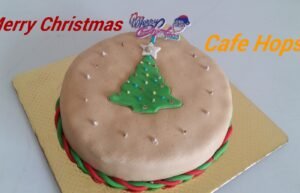 Marzipan Cover Plum Cake Order Online Bangalore. Marzipan Cover Plum Cake for Christmas in Bangalore Cafe Hops.