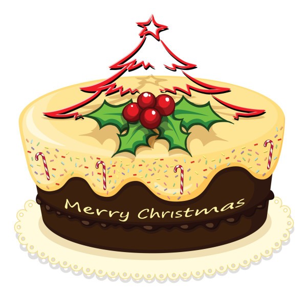 clipart christmas cakes free - photo #2