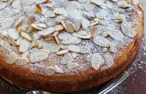 Flour less Almond Cake Order Online Bangalore. Tea Time Cake Online Delivery Bangalore Cafe Hops.