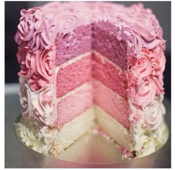 Ombre Colored Cake Order Online Bangalore. Ombre Colored Cake Online Delivery Bangalore - Cafe Hops