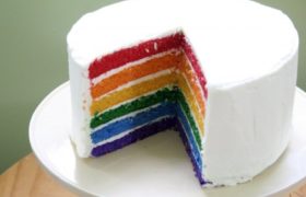 Rainbow Cake Order Online Bangalore. Rainbow Cake Online Delivery Bangalore. Rainbow Cake - Cafe Hops