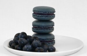 Blueberry Macarons Order Online Bangalore. Cafe Hops Blueberry Macarons Online Delivery in Bangalore.