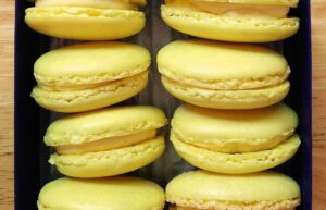 Passion Fruit Macarons Order Online Bangalore. Cafe Hops Passion Fruit Macarons Online Delivery in Bangalore.