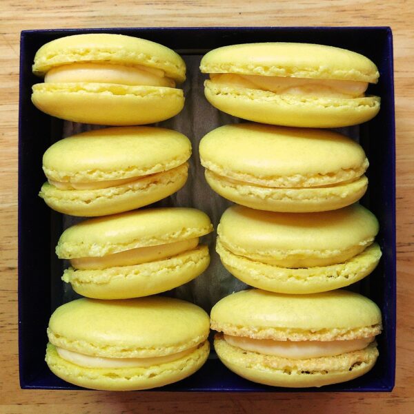 Passion Fruit Macarons Order Online Bangalore. Cafe Hops Passion Fruit Macarons Online Delivery in Bangalore.