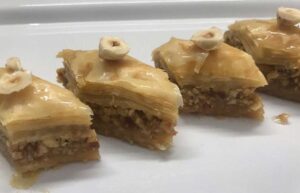 Turkish Hazelnut Baklava Dessert Order Online Bangalore. Baked Baklava Sweet Order Online Delivery Bangalore.