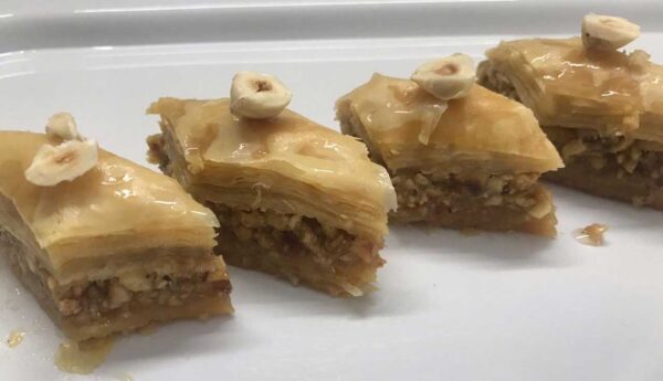 Turkish Hazelnut Baklava Dessert Order Online Bangalore. Baked Baklava Sweet Order Online Delivery Bangalore.