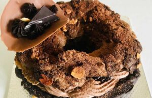 Chocolate Paris-Brest Order Online Bangalore. French Chocolate Paris-Brest Online Delivery Bangalore Cafe Hops.