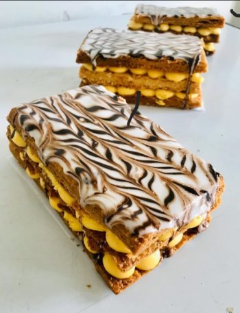 Mille feuille Order Online Bangalore. Puff Pastry Mille feuille Online Delivery Bangalore Cafe Hops