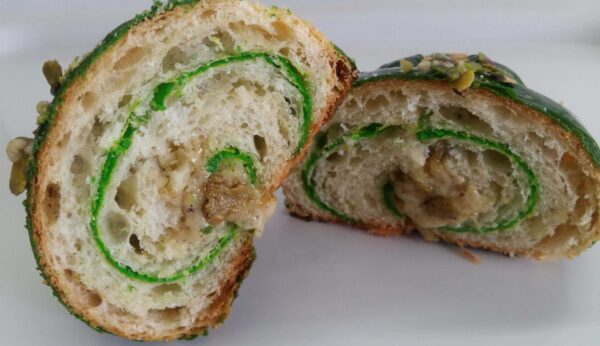 Pistachio Croissants Order Online Bangalore. Pistachio Color Croissants Online Delivery Bangalore Cafe Hops.