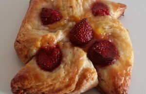 Strawberry Pinwheel Order Online Bangalore. Danish Pastry Strawberry Pinwheel Online Delivery Bangalore Cafe Hops.