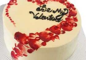 My Love Valentine Cake Order Online Bangalore. Valentine's Day Cake Delivery Bangalore Cafe Hops.