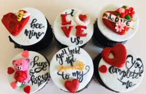 Valentine Cupcakes Order Online Bangalore. Valentine's Day Cupcake Online Bangalore Cafe Hops.