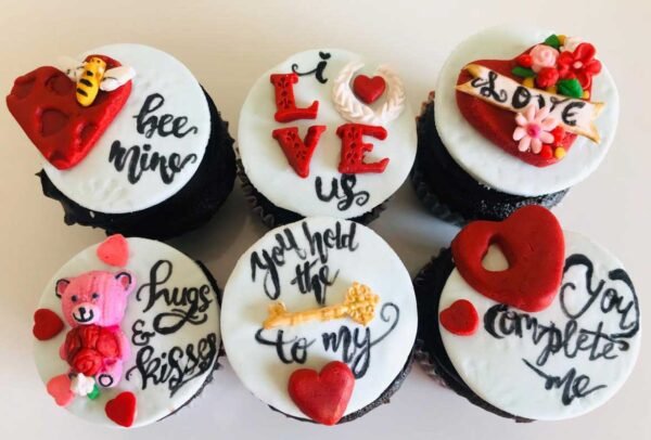 Valentine Cupcakes Order Online Bangalore. Valentine's Day Cupcake Online Bangalore Cafe Hops.