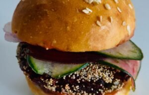 Beetroot Slider Order Online Bangalore. Healthy Snacks Delivery Bangalore Cafe Hops.