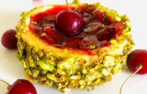 Cherry Pistachio Tart Order Online Bangalore. Desserts Online Bangalore Cafe Hops.