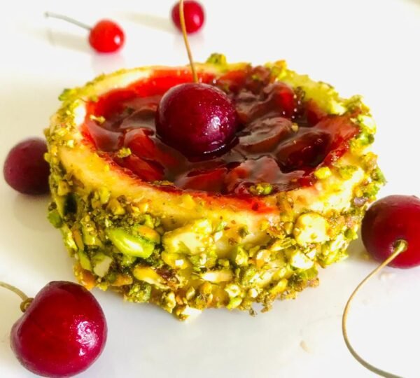 Cherry Pistachio Tart Order Online Bangalore. Desserts Online Bangalore Cafe Hops.