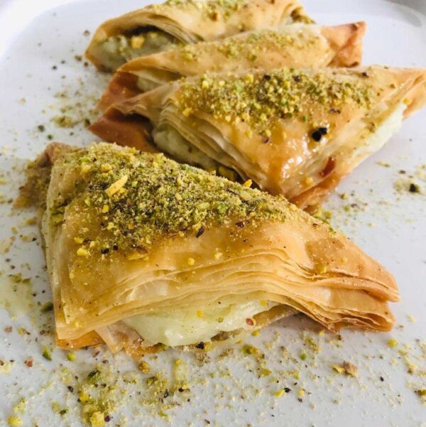 Cheese Baklava Order Online Bangalore. Kullaj (Fteer) Online Delivery Bangalore cafe Hops.