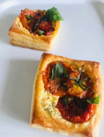 Tomato Galette Order Online Bangalore. Puff Pastry Online Bangalore Cafe Hops.
