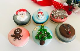 Christmas Macarons Order Online Bangalore. French Christmas Cookies Online Delivery Bangalore Cafe Hops