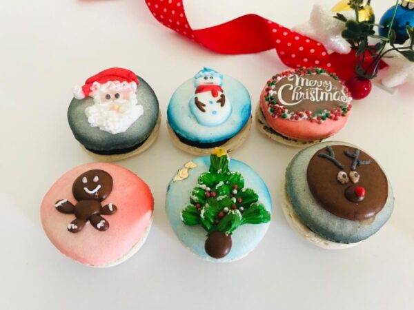 Christmas Macarons Order Online Bangalore. French Christmas Cookies Online Delivery Bangalore Cafe Hops