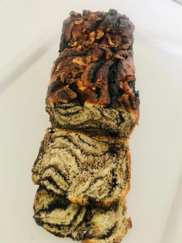 Chocolate Pecan Babka Order Online Bangalore. Babka Online Bangalore Cafe Hops