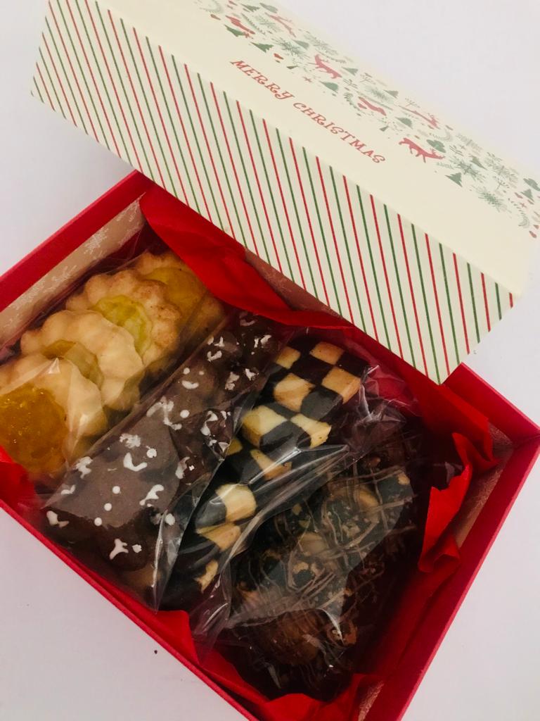 Assorted Christmas Cookies Box Order Online Bangalore. Festive Cookies Online Bangalore Cafe Hops