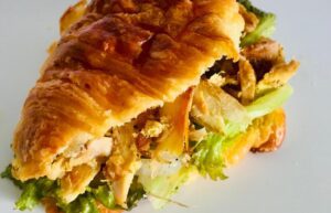 Twice Baked Croissant Shawarma Order Online Bangalore. Croissant Shawarma Online Delivery Bangalore Cafe Hops