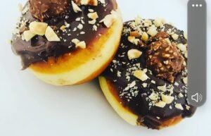 Ferrero Rocher Donuts Order Online Bangalore. Ferrero Rocher Berliner Online Delivery Bangalore Cafe Hops