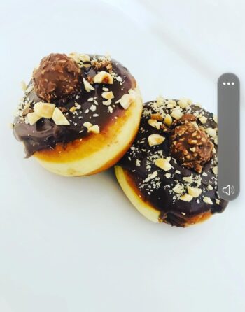Ferrero Rocher Donuts Order Online Bangalore. Ferrero Rocher Berliner Online Delivery Bangalore Cafe Hops