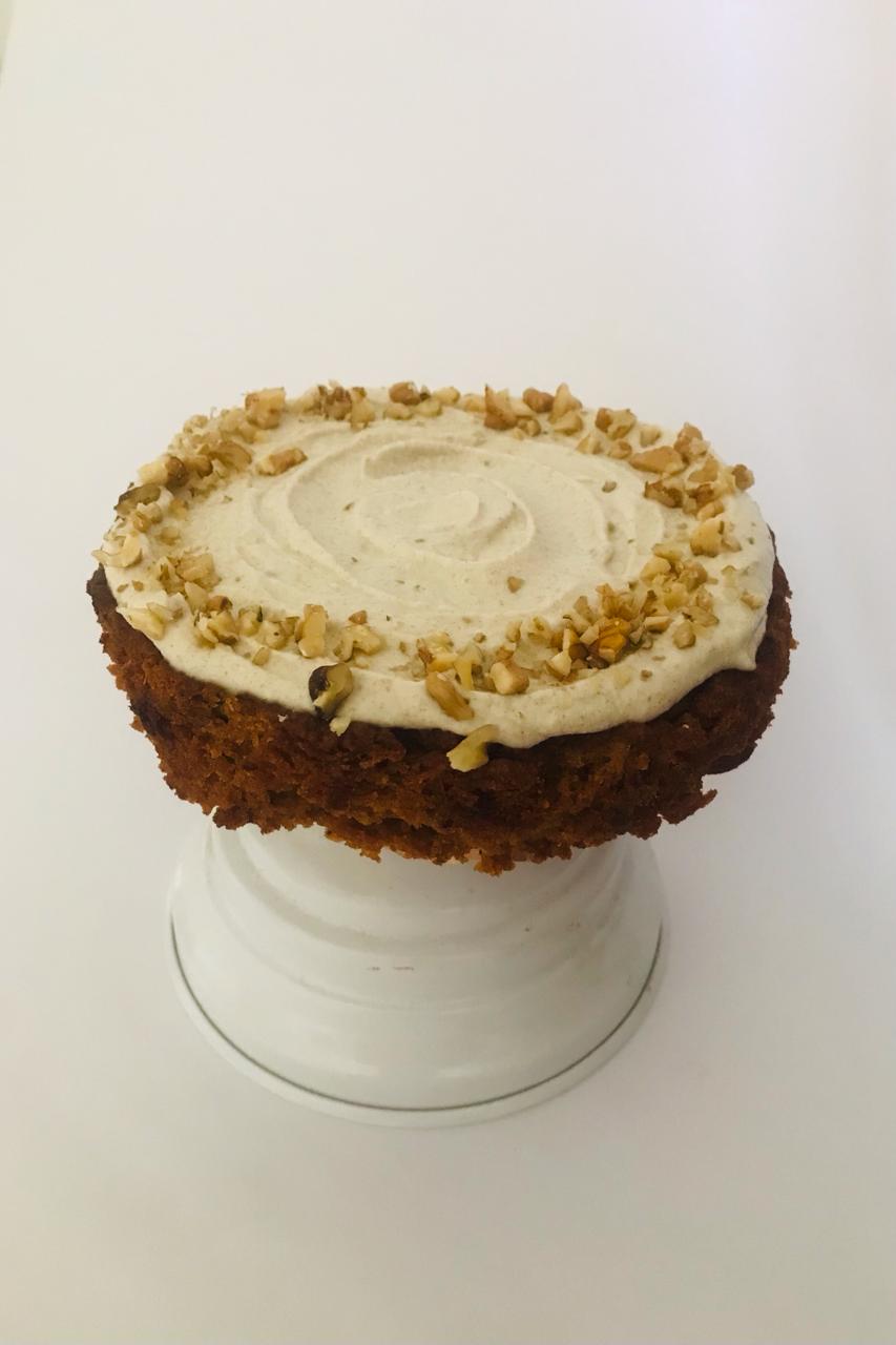 Gluten-Free Sugar-Free Carrot Cake Order Online Bangalore. Healthy Easter Cake Delivery Bangalore Cafe Hops
